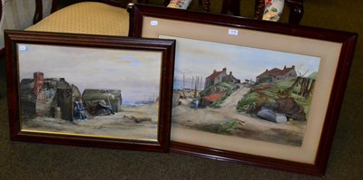 Lot 1176 - George Stratton Ferrier (1852-1912) Coldingham - Shore, Berwickshire, watercolour, both...