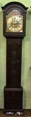 Lot 1193 - A George III oak longcase clock, Hariman of Workington