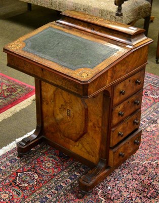 Lot 1275 - A Victorian inlaid Davenport