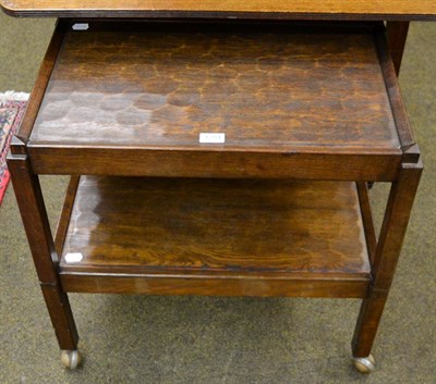 Lot 1284 - An Alan Grainger ";Acornman"; oak two tier trolley