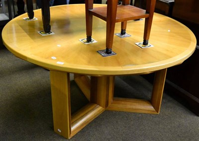 Lot 1287 - A contemporary circular dining table