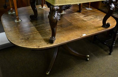 Lot 1297 - A Regency mahogany tilt top breakfast table on fluted supports