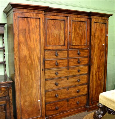 Lot 1310 - A large Victorian wardrobe