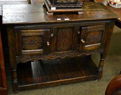 Lot 1316 - An oak sideboard of small proportions