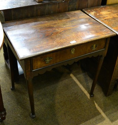 Lot 1321 - Am 18th century oak low boy