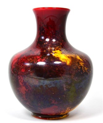 Lot 95 - A Royal Doulton Flambe Vase, by Harry Nixon, printed factory mark, shape No.1434, impressed...