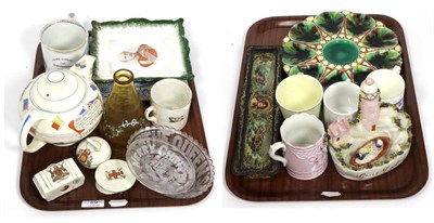 Lot 50 - A quantity of collectors items including a Grace Darling 19th century mug, Grace Darling...