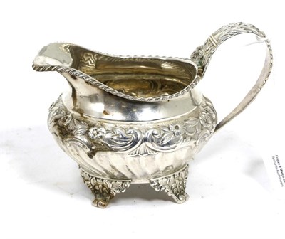 Lot 119 - A George IV silver cream jug, John, Henry & Charles Lias, London 1827, 5.2ozt