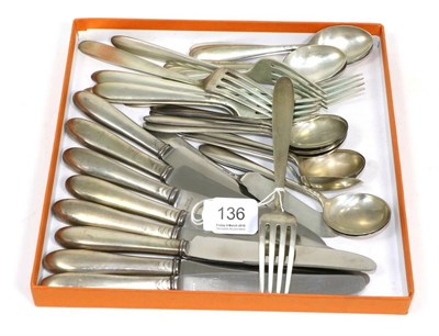 Lot 136 - A part service of American Art Deco flatware, Manchester Silver Co., Rhode Island, stamped...