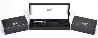 Lot 244 - A Mont Blanc Meisterstück fountain pen, in box, with service guide and packaging; together...
