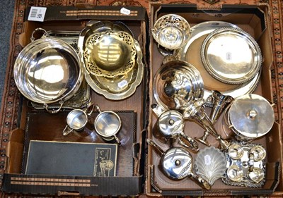 Lot 1002 - A large quantity of silver-plated and EPNS wares (two boxes)