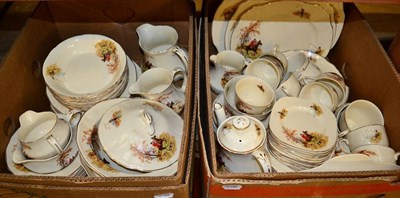 Lot 1009 - A large quantity of Alfred Meakin Country Life pattern dinner and coffee wares (two boxes)