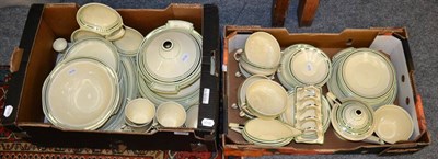 Lot 1023 - A large quantity of Royal Cauldon Art Deco dinner and teawares (two boxes)