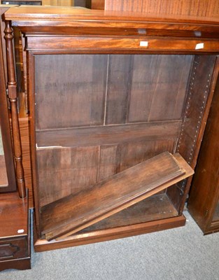 Lot 1083 - A 19th century and later mahogany open bookcase