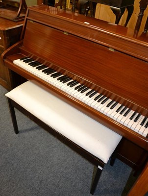 Lot 1090 - A Bentley upright piano with piano stool