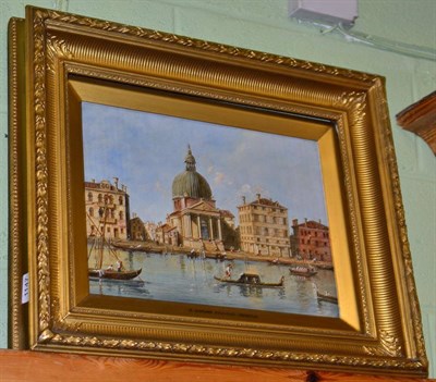 Lot 1147 - S Simone Piccolo, (19th/20th century), ";Venezia";, oil on panel
