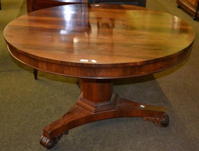 Lot 1262 - A William IV rosewood breakfast table