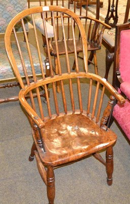 Lot 1277 - A spindle back Windsor armchair