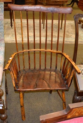 Lot 1280 - A spindle back Windsor armchair
