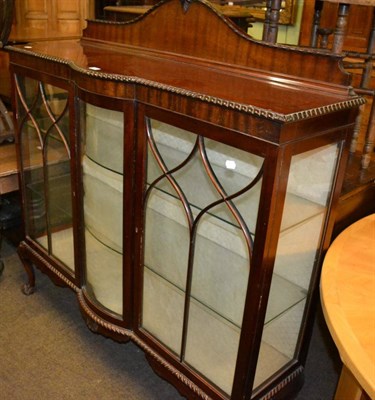 Lot 1312 - An early 20th century mahogany glazed display cabinet