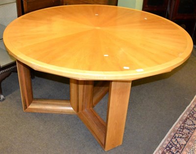 Lot 1313 - A contemporary circular dining table