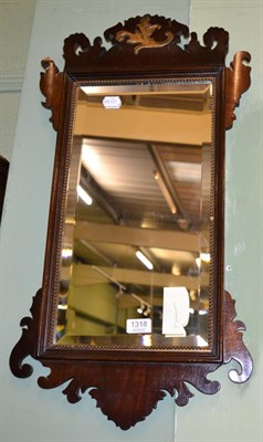 Lot 1318 - A Regency style mahogany fret mirror