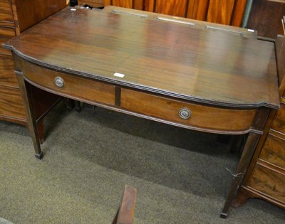 Lot 1343 - An early 20th century mahogany side table with two drawers