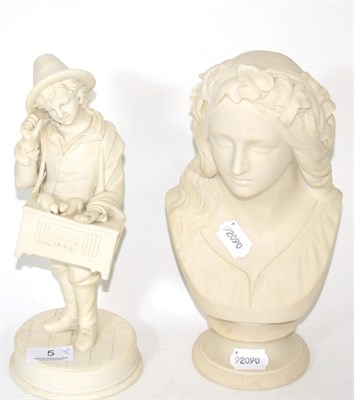 Lot 5 - Two Parian ware figures