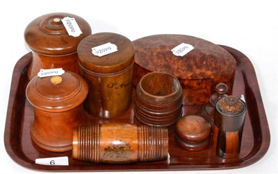 Lot 6 - Eight pieces of treen