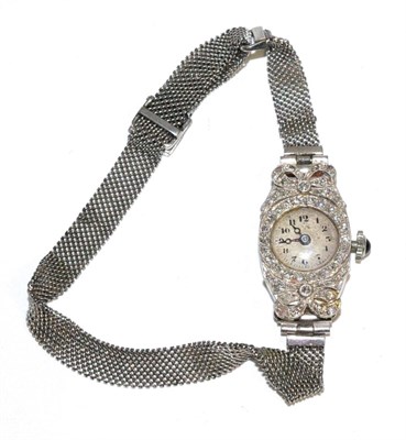 Lot 84 - A diamond cocktail watch