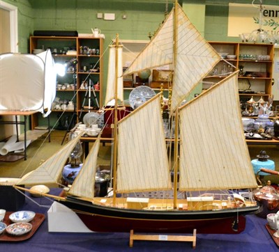 Lot 318 - A two masted sailing vessel