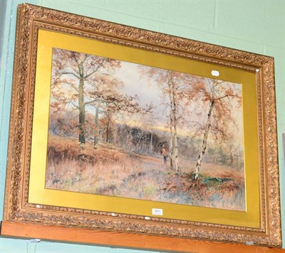 Lot 1011 - Paul Bertram, gathering wood, signed and dated '98, watercolour, framed