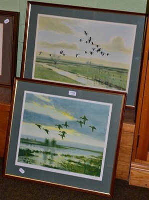 Lot 1018 - After Peter Scott, two pencil signed colour prints (2)