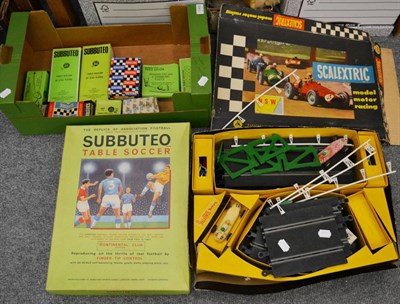 Lot 1068 - Scalextric including a boxes C77 Fort GT, and boxed Subbuto