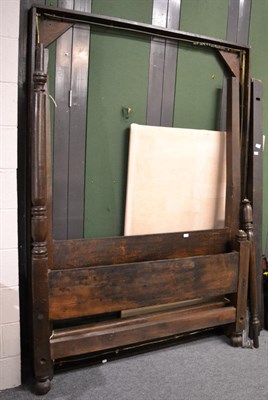 Lot 1131 - An oak half tester bed (a.f.)