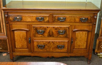 Lot 1174 - An early 20th century walnut and burr walnut sideboard