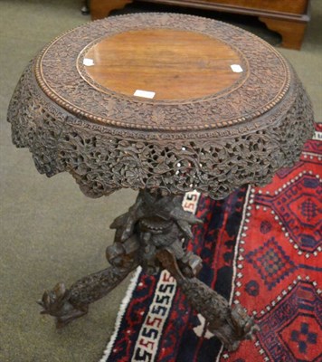 Lot 1255 - An Anglo-Indian circular topped table