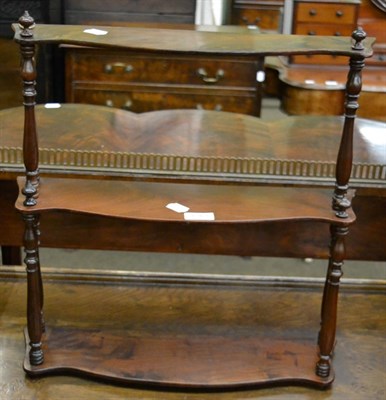 Lot 1261 - A set of mahogany shelves