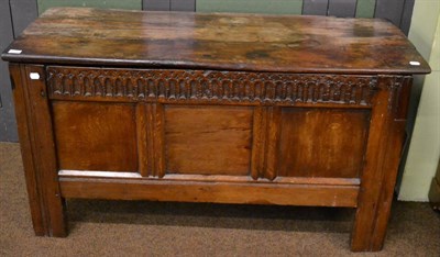 Lot 1297 - A late 17th century oak coffer