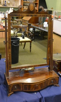 Lot 1310 - A George III dressing table mirror