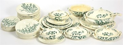 Lot 37 - A Ridgways Maiden Hair Fern pattern child's or doll's miniature dinner service, including soup...