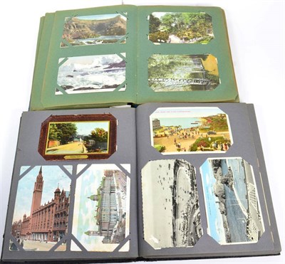 Lot 90 - Two postcard albums, mostly topographical subject