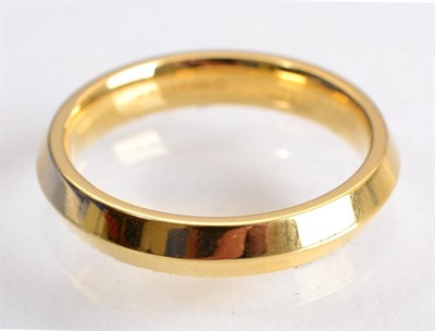 Lot 94 - An 18 carat gold band ring, with an angular centre, finger size T1/2