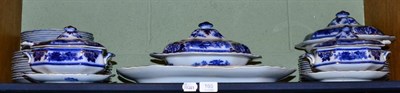 Lot 165 - A blue and white dinner service by Lahore B & L