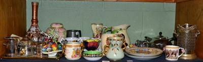 Lot 166 - A Crown Devon Fielding Robert Burns musical jug; commemorative wares; plated ware etc