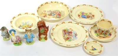 Lot 205 - A quantity of Royal Doulton Bunnykins ceramics consisting of, a cup and saucer, small dish, two...