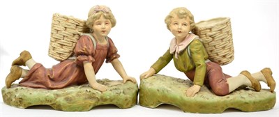 Lot 215 - A pair of Royal Dux figures