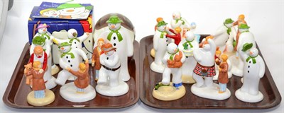 Lot 276 - A quantity of Coalport 'The Snowman' character figures (on two trays)