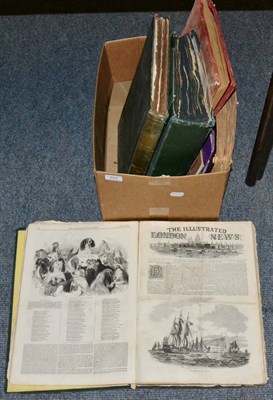 Lot 357 - Two vols, illustrated London News and assorted scrapbooks, ephemera and stamps