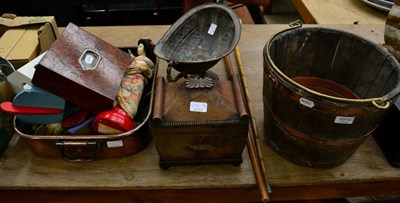 Lot 1014 - A Victorian ivory handled bamboo walking stick; and another silver plated mounted walking stick; an